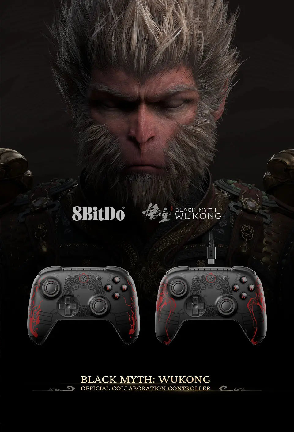 Controle Ultimate 2C Black Myth: Wukong (Sem Fio)