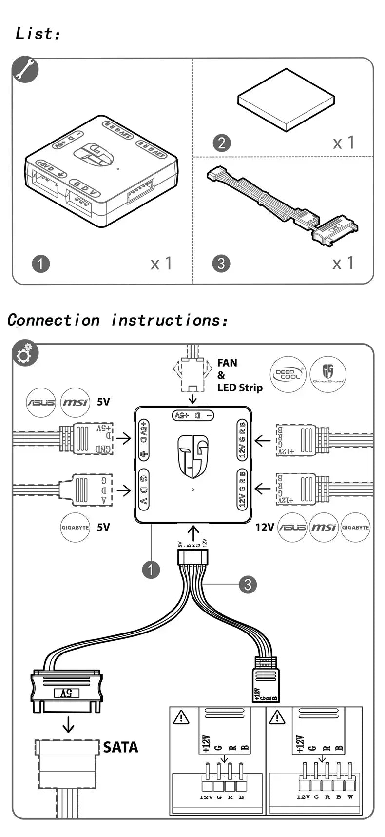 Conversor de Voltagem RGB-ARGB