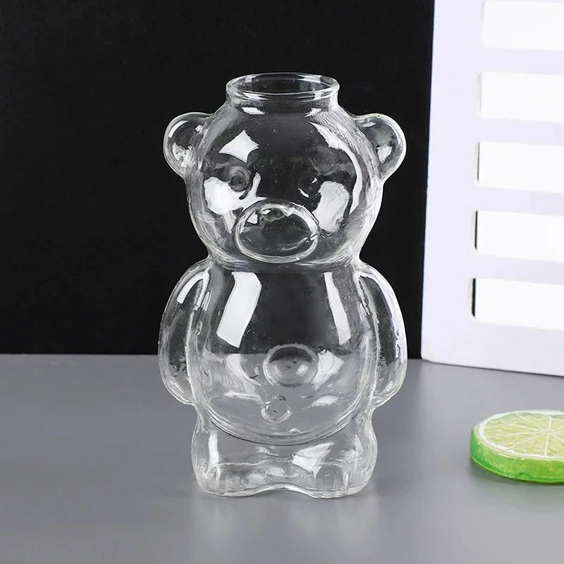 Glass Teddy Bear Cup
