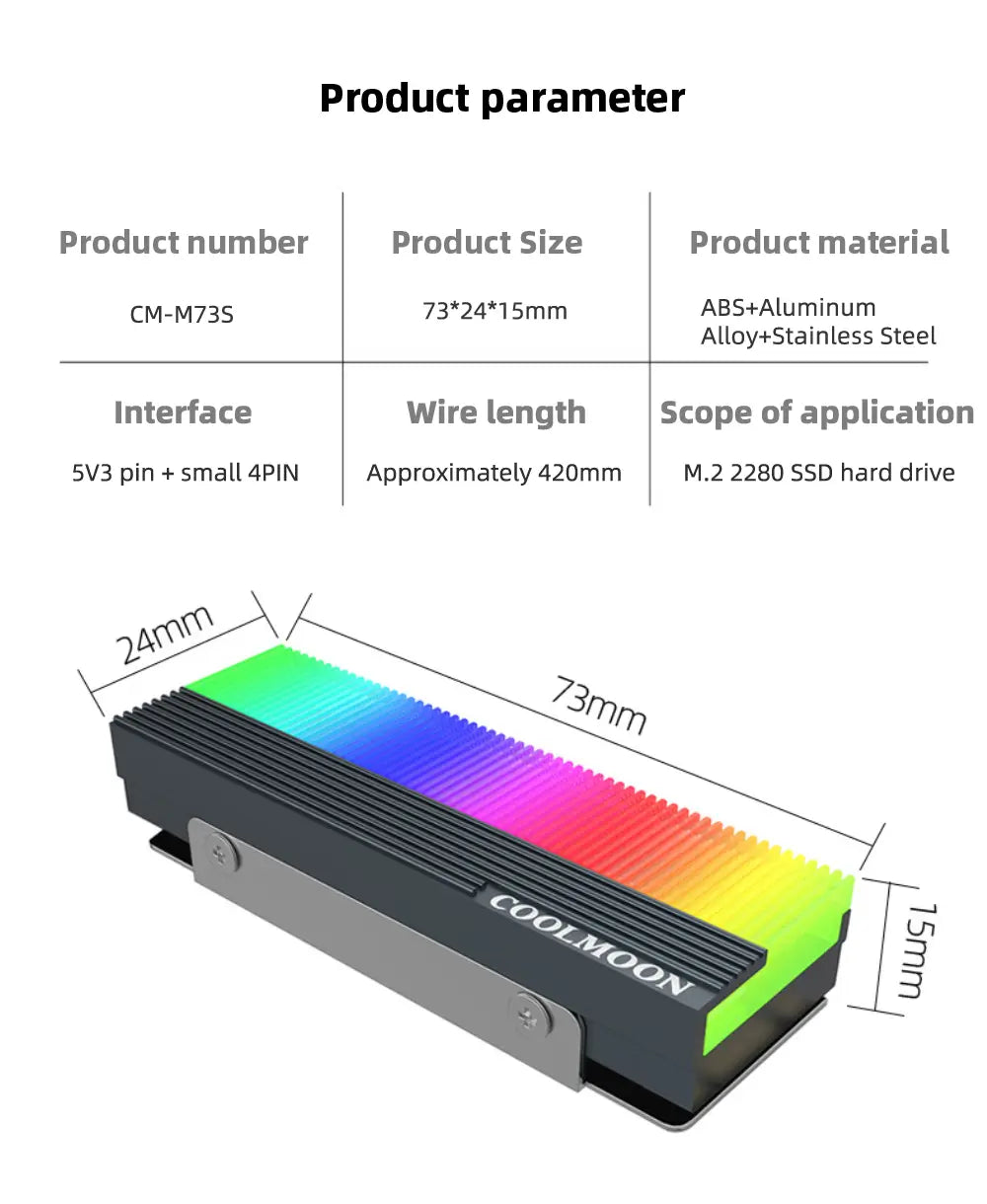 CM-M735 NVME Heatsink