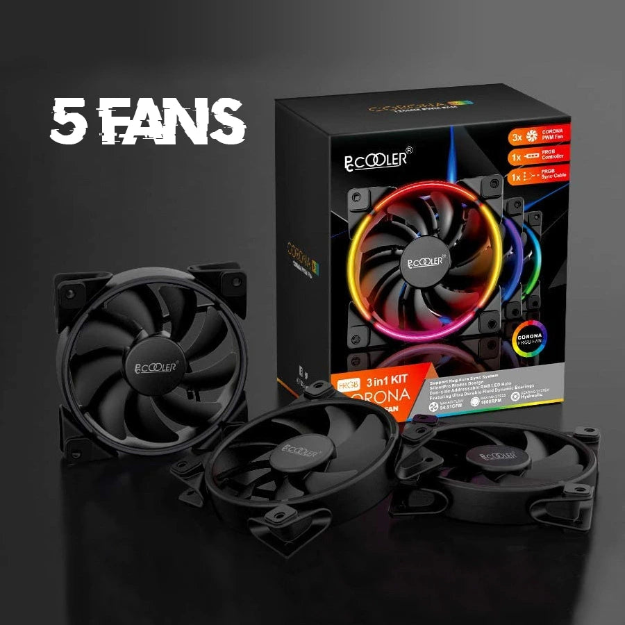 Ventoinhas Corona FRGB 5 em 1 (120mm)