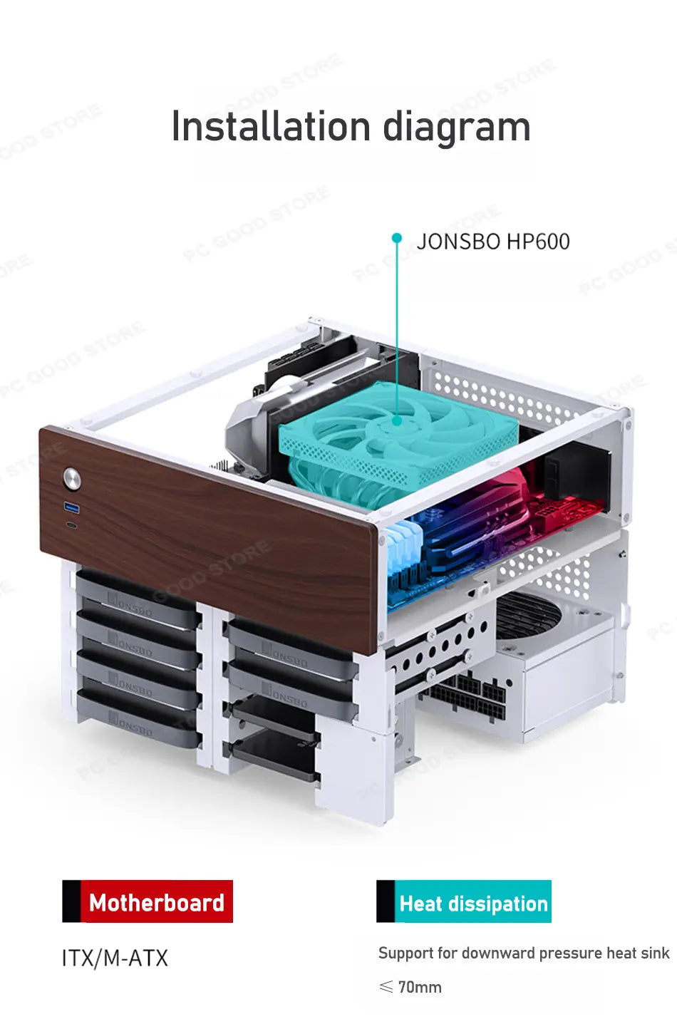 Gabinete Minimalista N4-Mini (M-ATX)