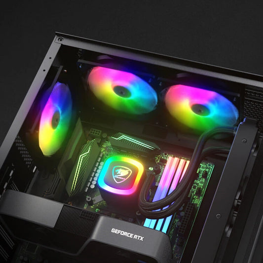 Caja para jugadores de torre media Cougar MX360 RGB