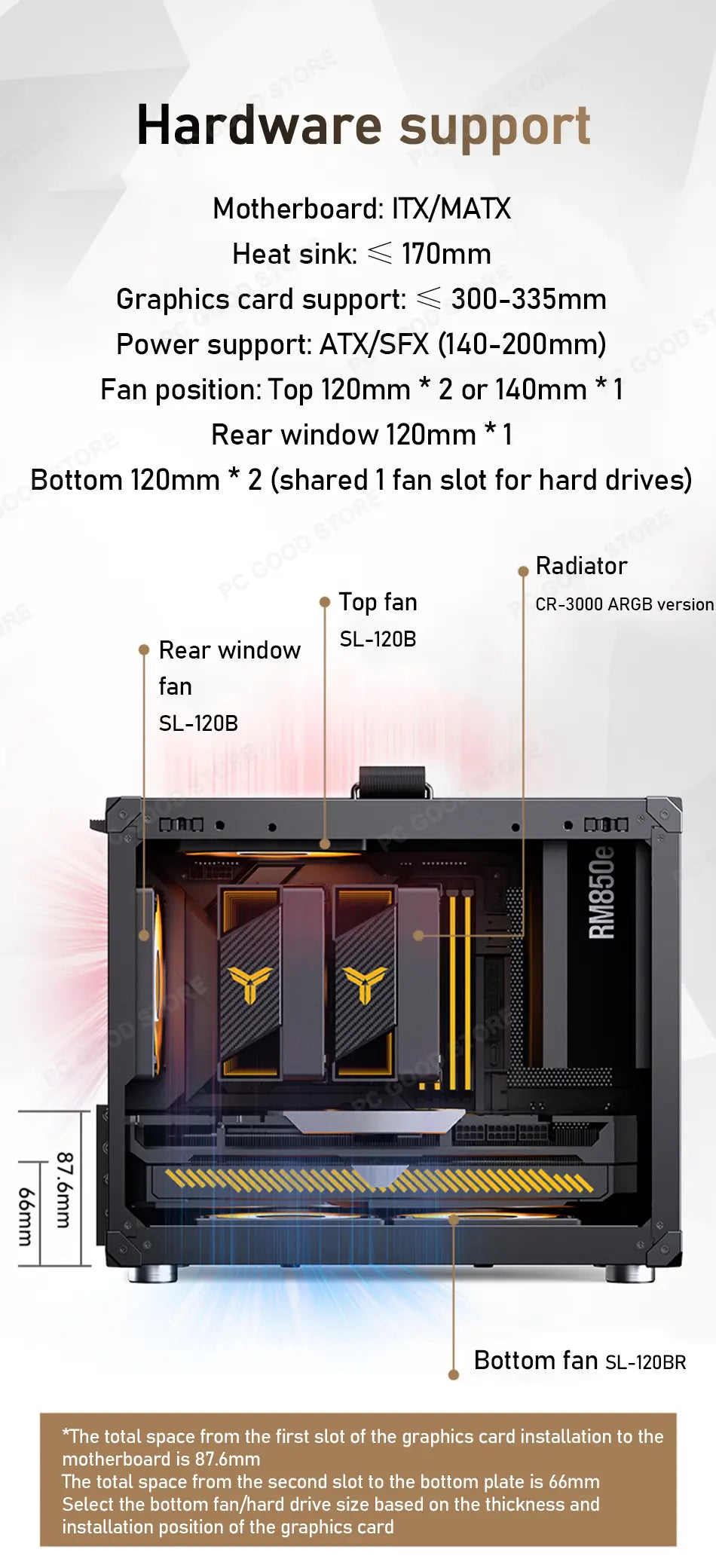 Gabinete Minimalista C6 MAX (M-ATX)