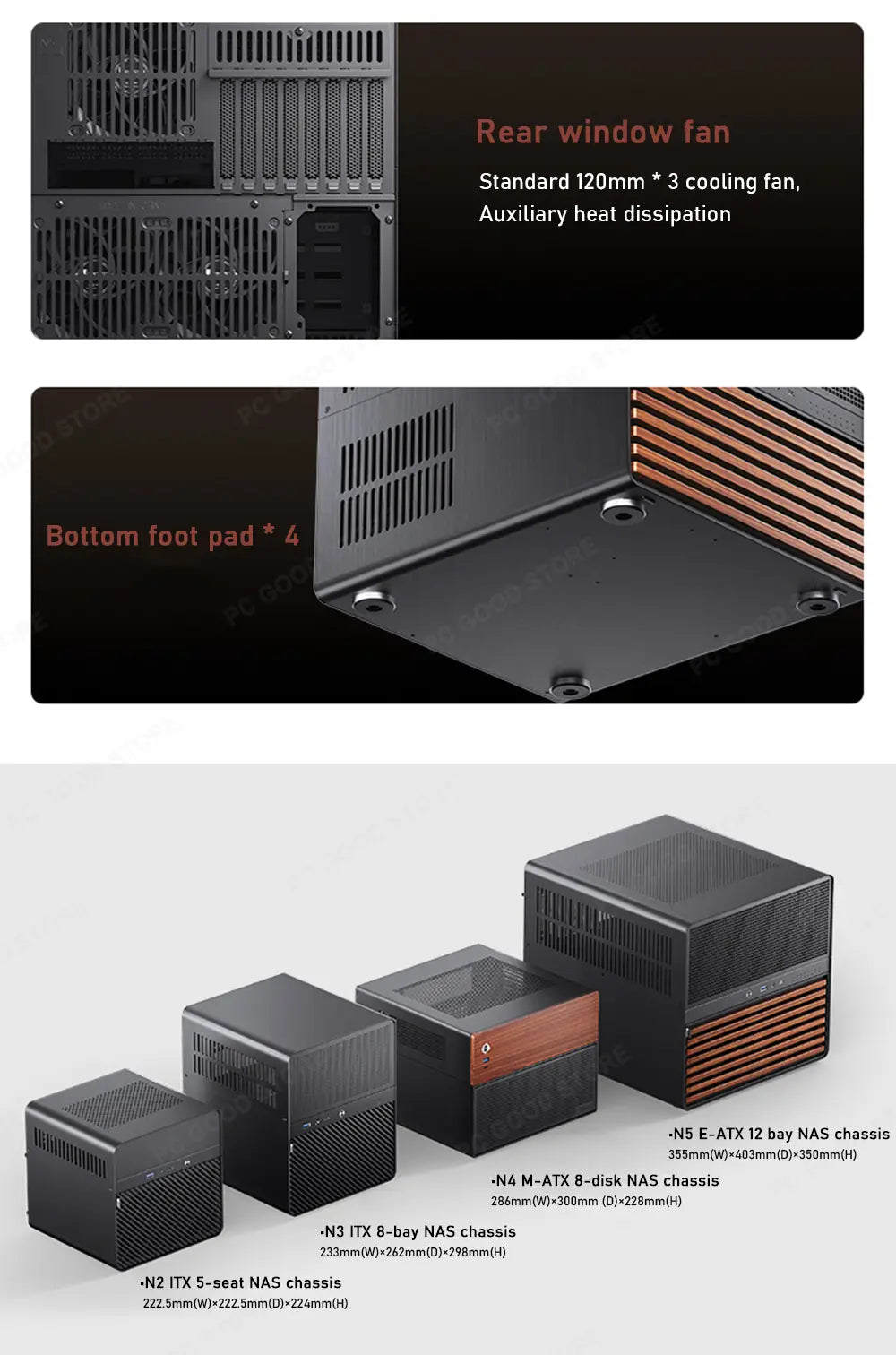 Gabinete Minimalista N5 (E-ATX)