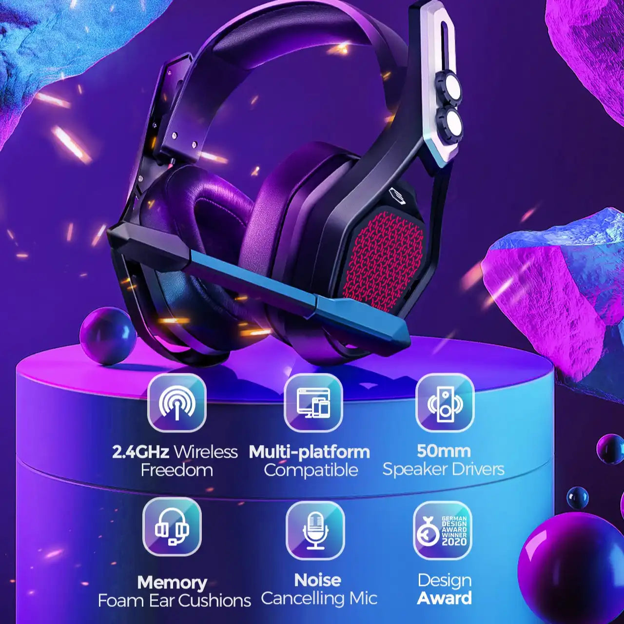 Headset Iron Pro (Sem Fio)