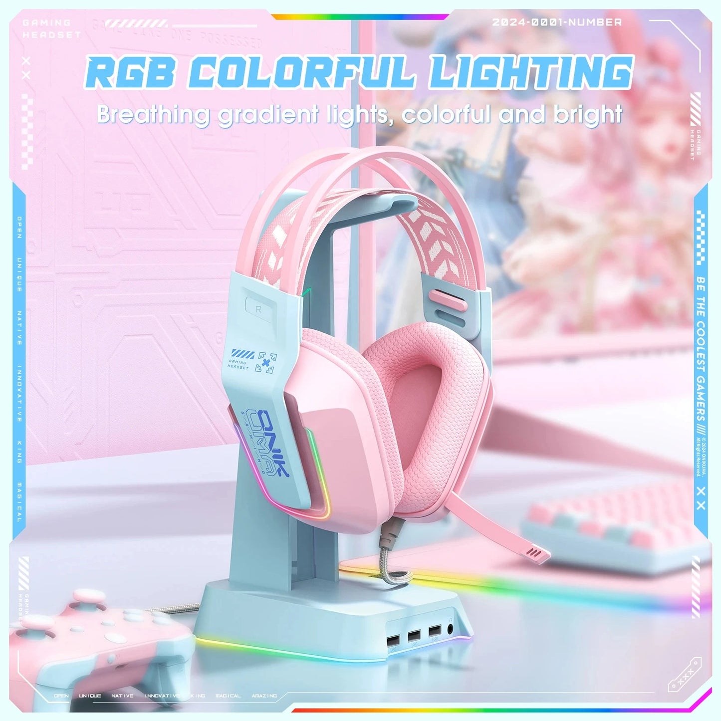 Headset X13 Pink