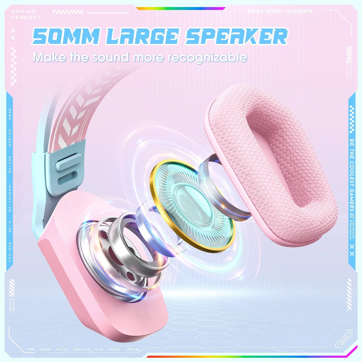 Headset X13 Pink