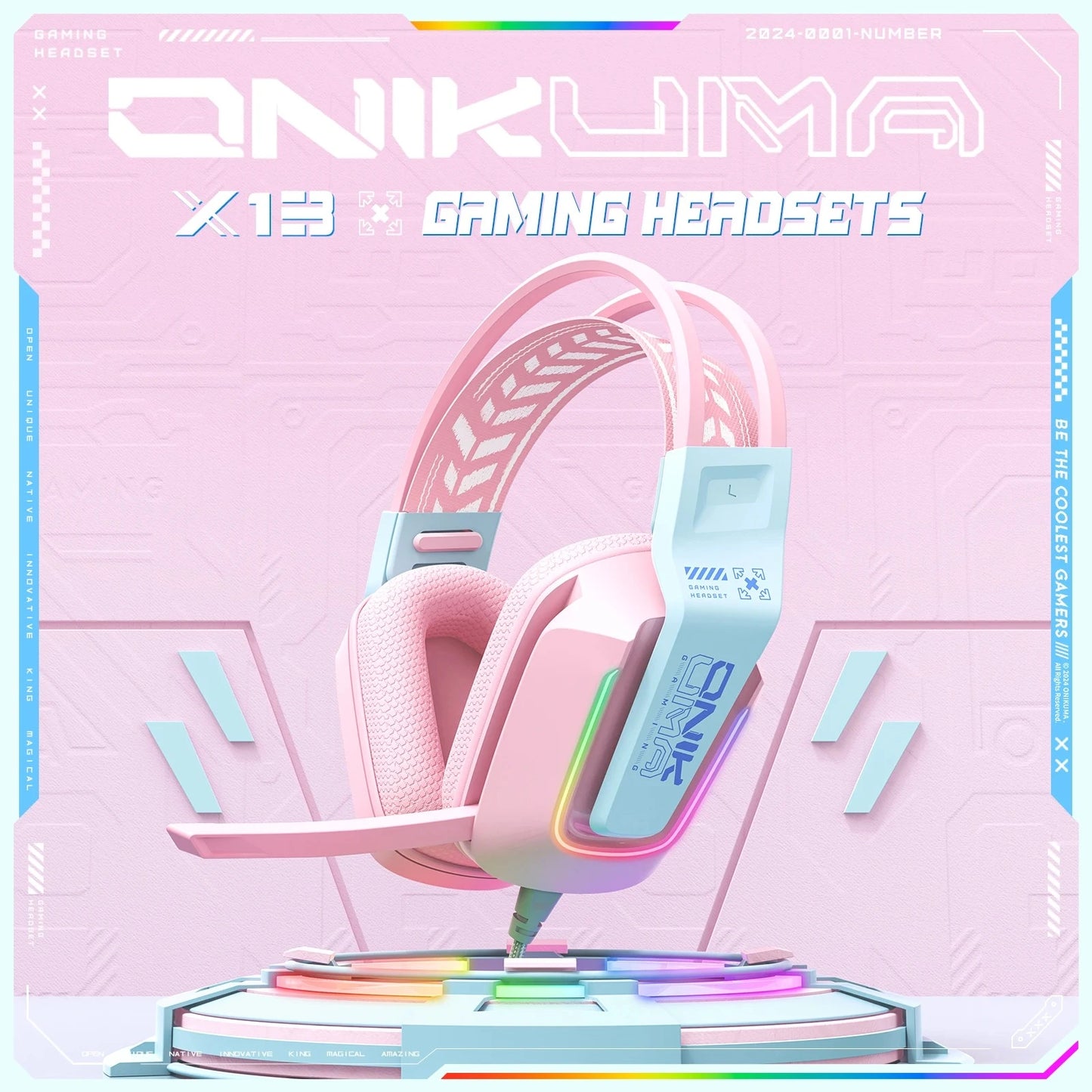 Headset X13 Pink