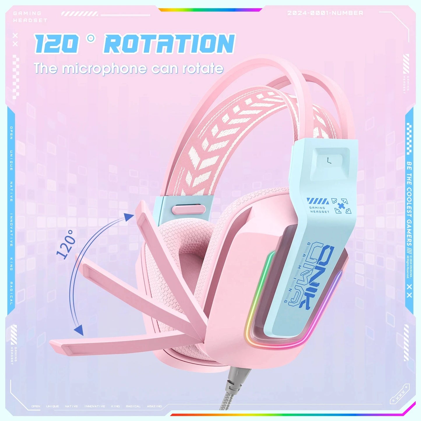 Headset X13 Pink