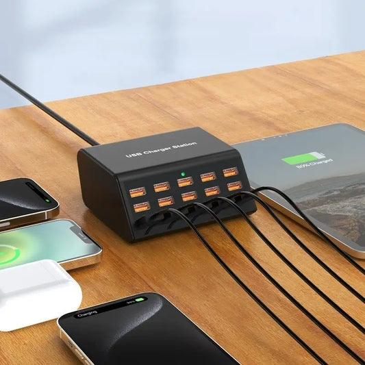 Concentrador de carga USB de 15 puertos (100 W)