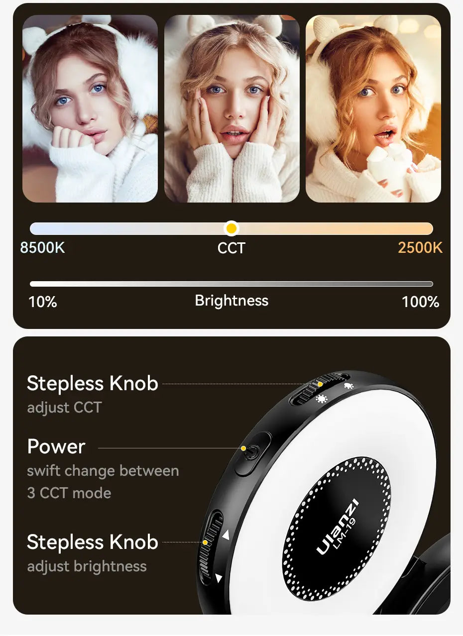 Iluminação Mobile LM19 (2500K-8500K)
