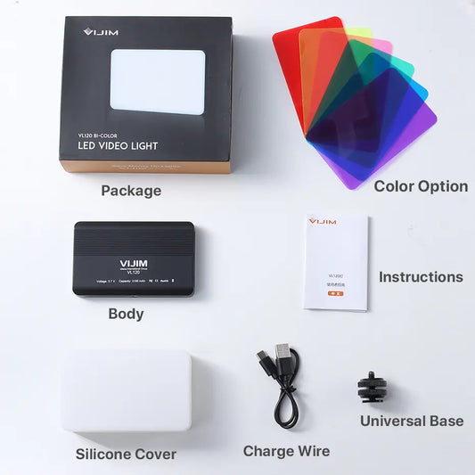 Iluminação VL120 (3200-6500K)