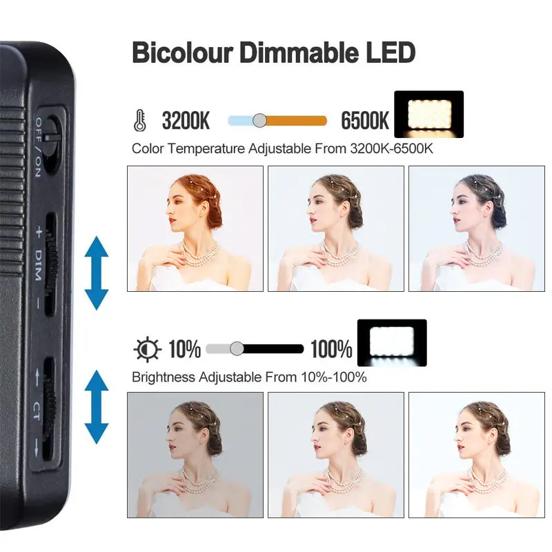 Iluminação VL120 (3200-6500K)