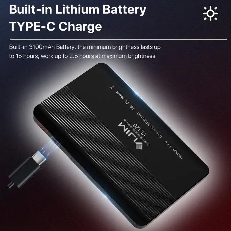 Iluminação VL120 (3200-6500K)