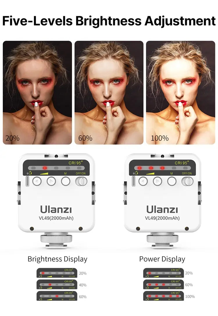 Iluminação VL49 5600K (Portátil)