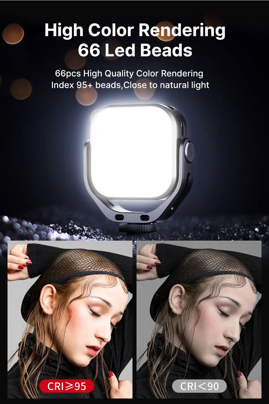Iluminação VL66 360° (3200-5600K)