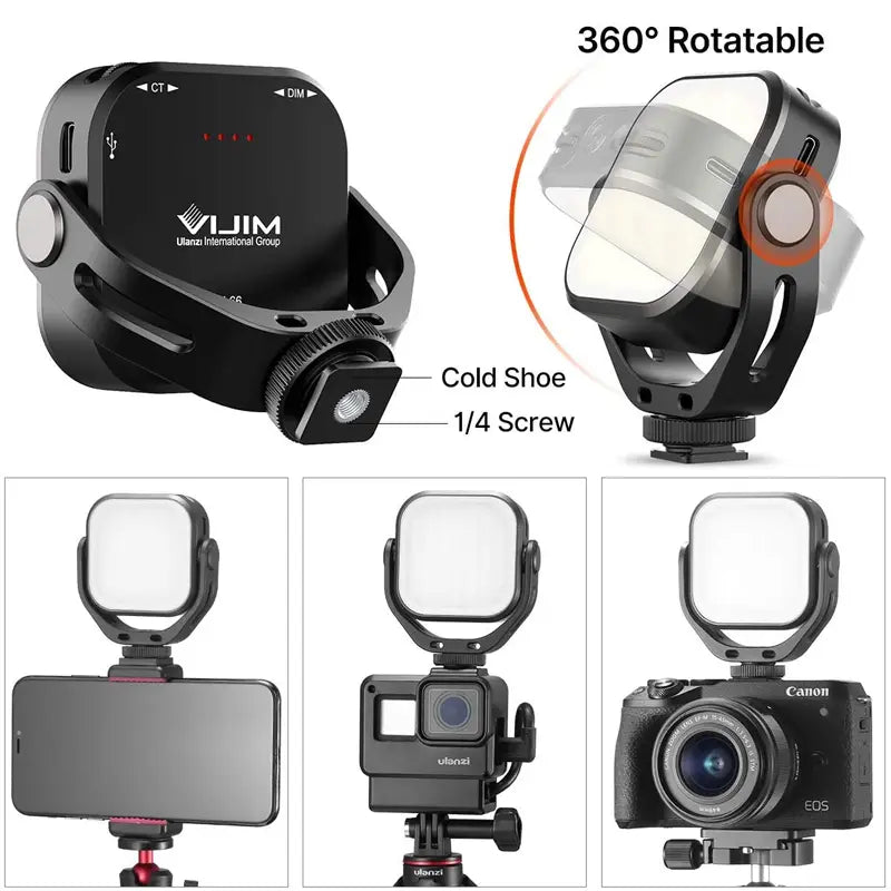 Iluminação VL66 360° (3200-5600K)