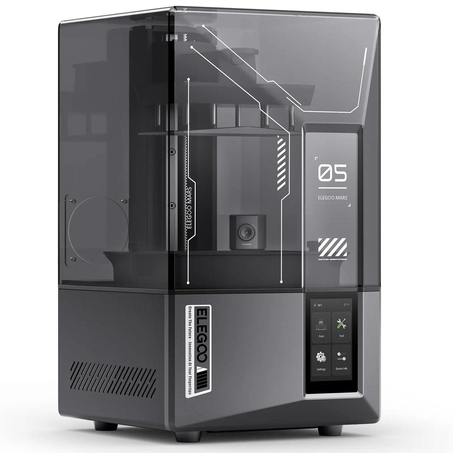 Impressora 3D Mars 5 Ultra (30-150 mm/h & 9K)