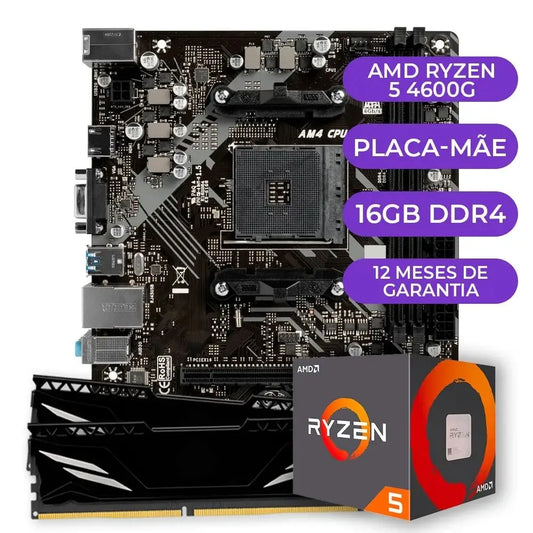 Gamer Upgrade Kit AMD Ryzen 5 4600G + B450M + 16GB DDR4
