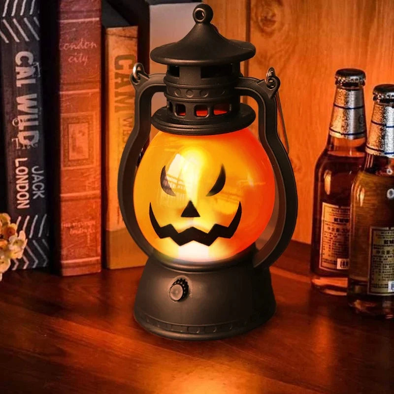 Linterna de calabaza espeluznante