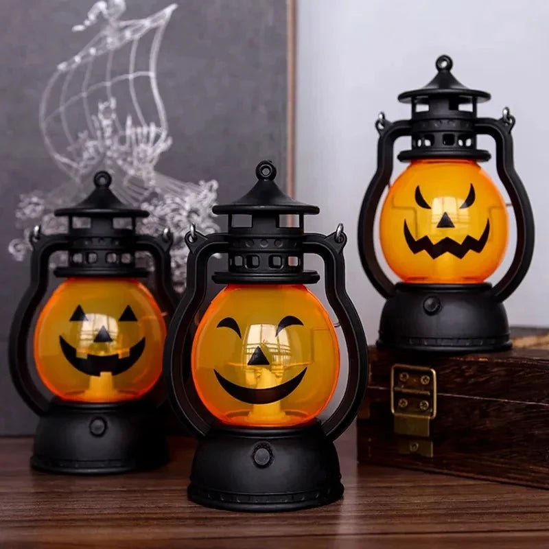 Linterna de calabaza espeluznante