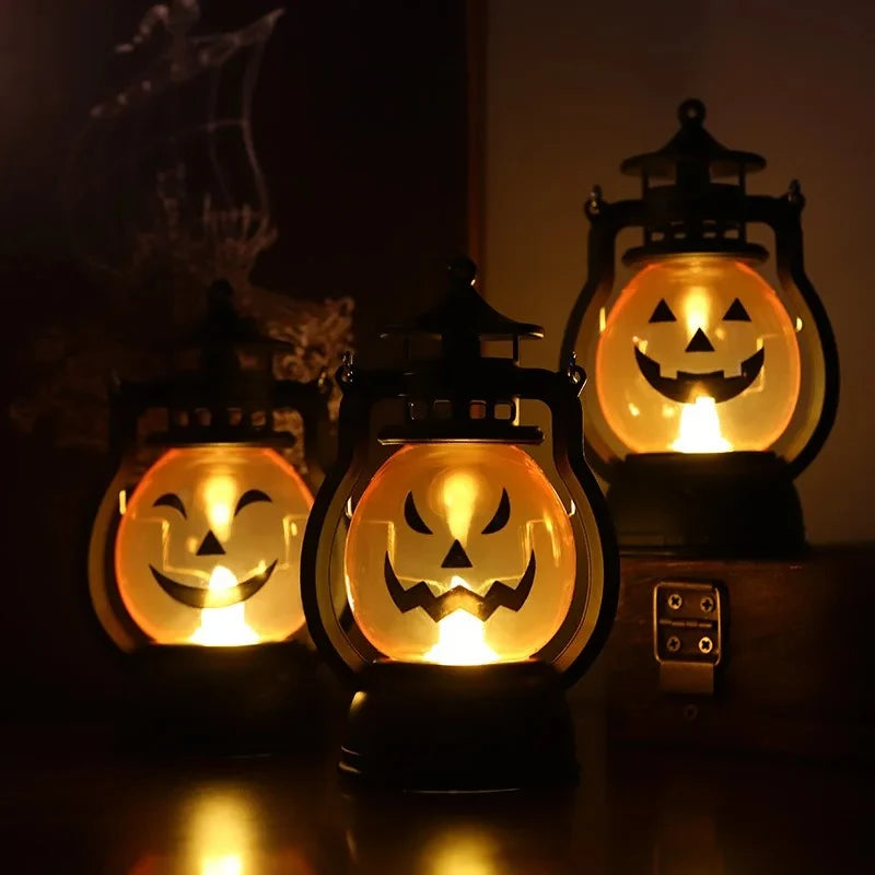 Linterna de calabaza espeluznante