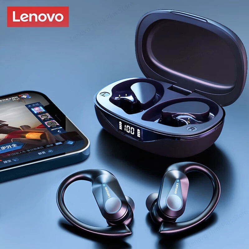 Lenovo-auriculares inalámbricos con Bluetooth 5,3, dispositivo de