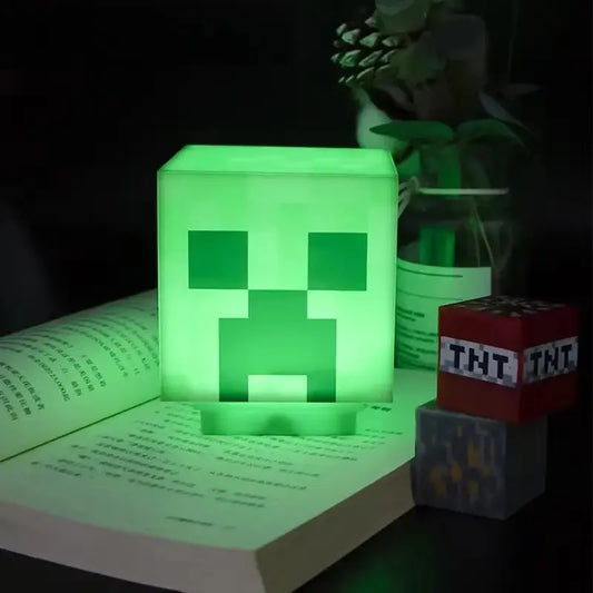 Luminária Creeper-Head (Minecraft)