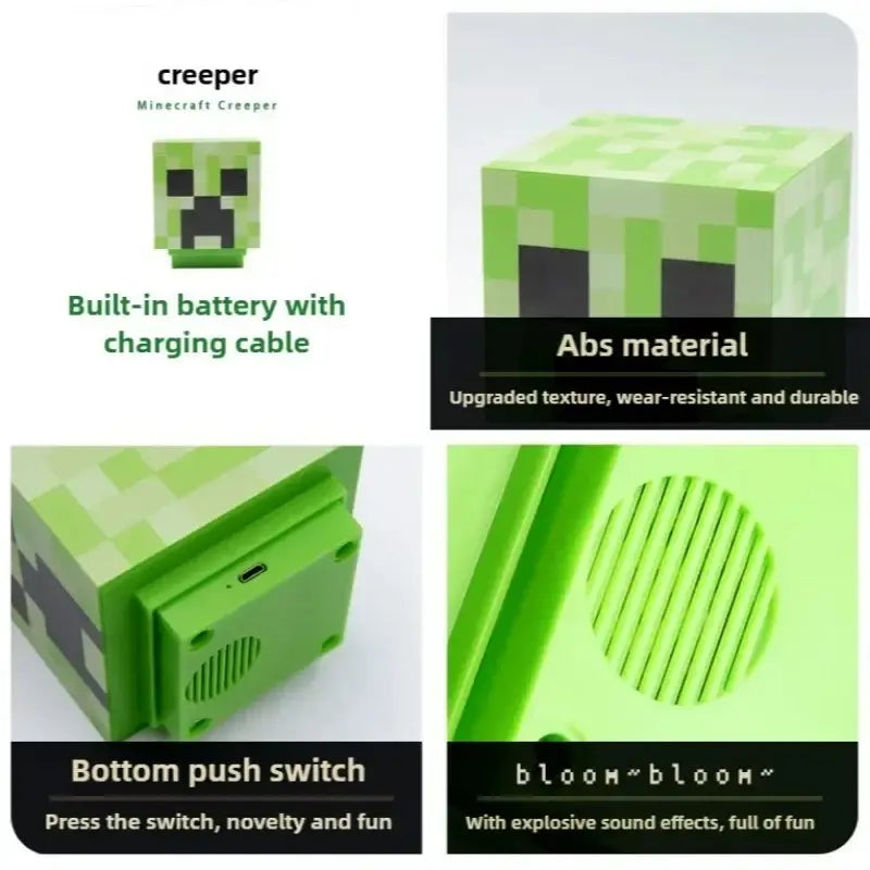 Luminária Creeper-Head (Minecraft)