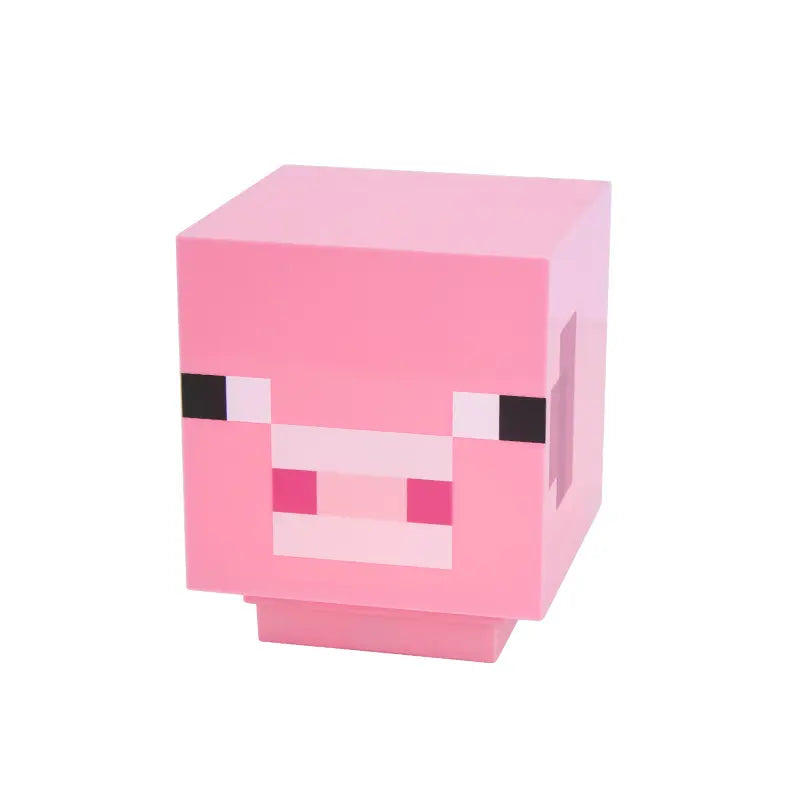 Luminária Porquinho-Rosa (Minecraft)