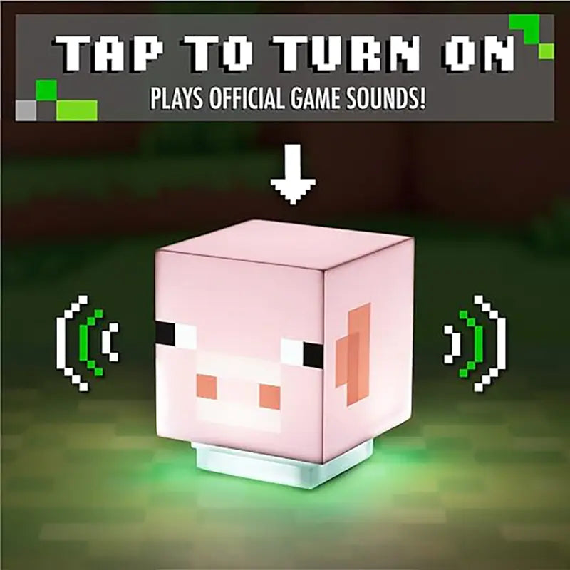 Luminária Porquinho-Rosa (Minecraft)
