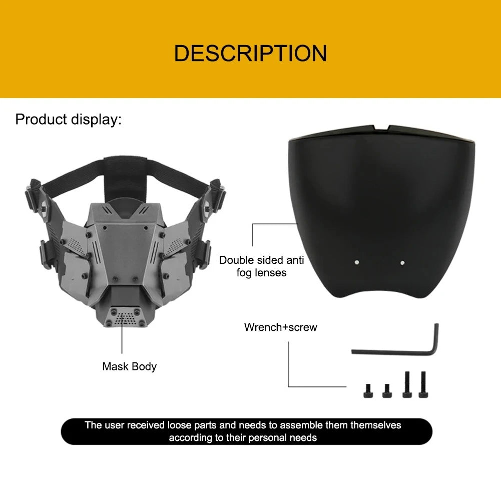 Máscara Cyberpunk Tactical Fog