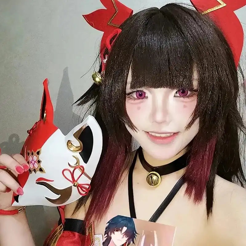 Máscara Raposa Honkai: Star Rail Sparkle