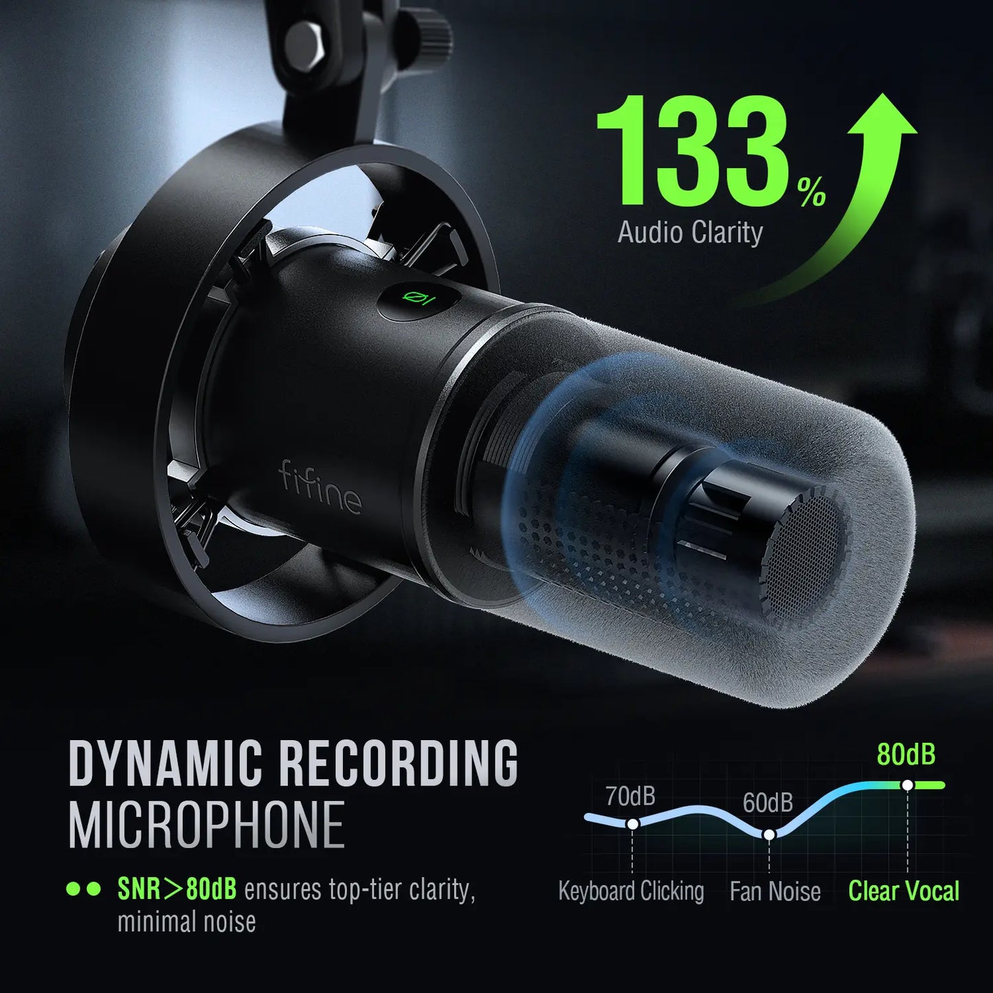 Microfone Dinâmico K688 (USB/XLR)