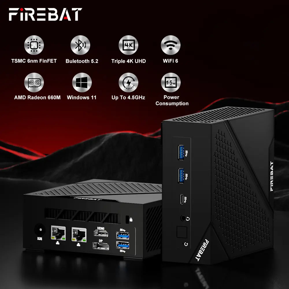 AM02 Ryzen Mini-PC (16GB DDR5)