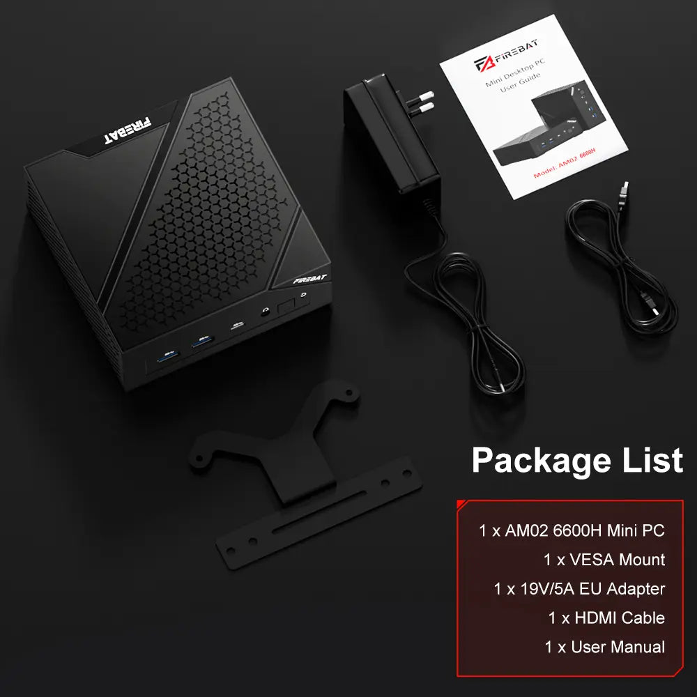 AM02 Ryzen Mini-PC (16GB DDR5)