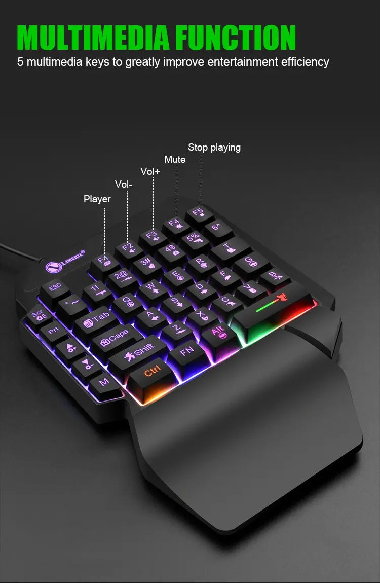 Mini-Teclado GK103S (RGB)