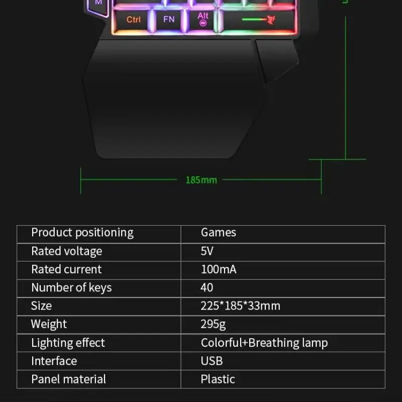 Mini-Teclado GK103S (RGB)