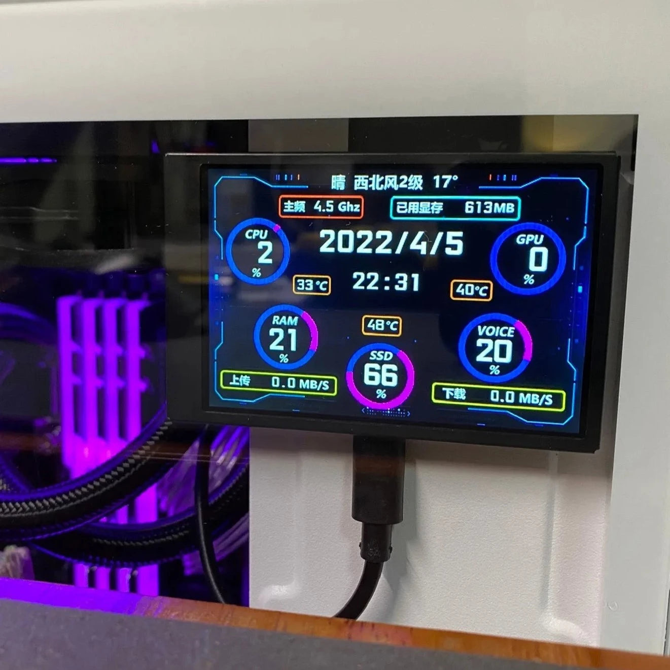 Monitor Externo IPS 320x480