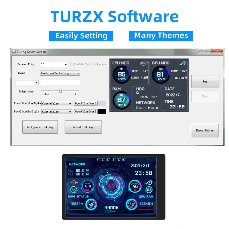 Monitor Externo IPS 320x480