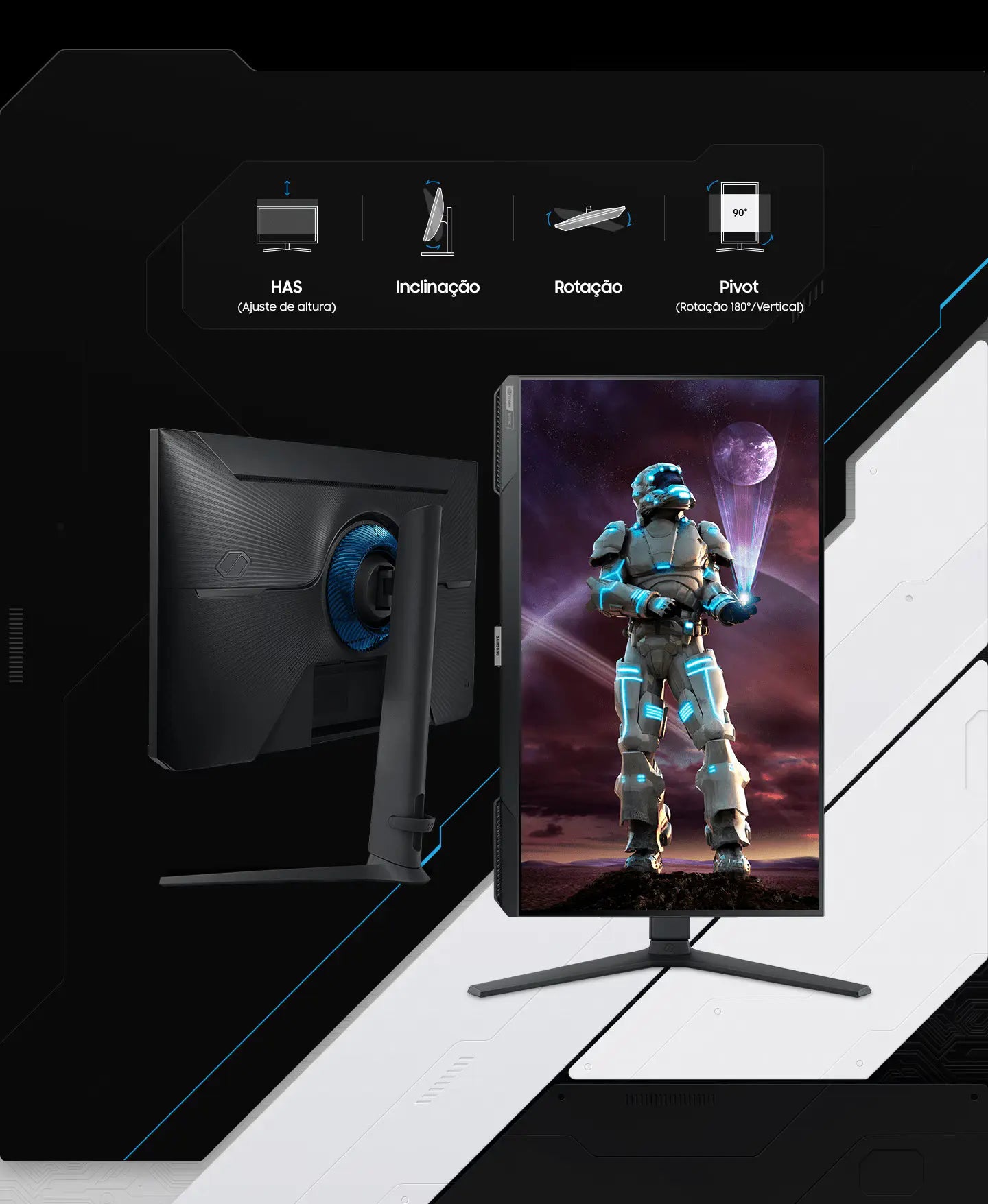 Monitor Gamer Samsung Odyssey G40 27" – 240Hz