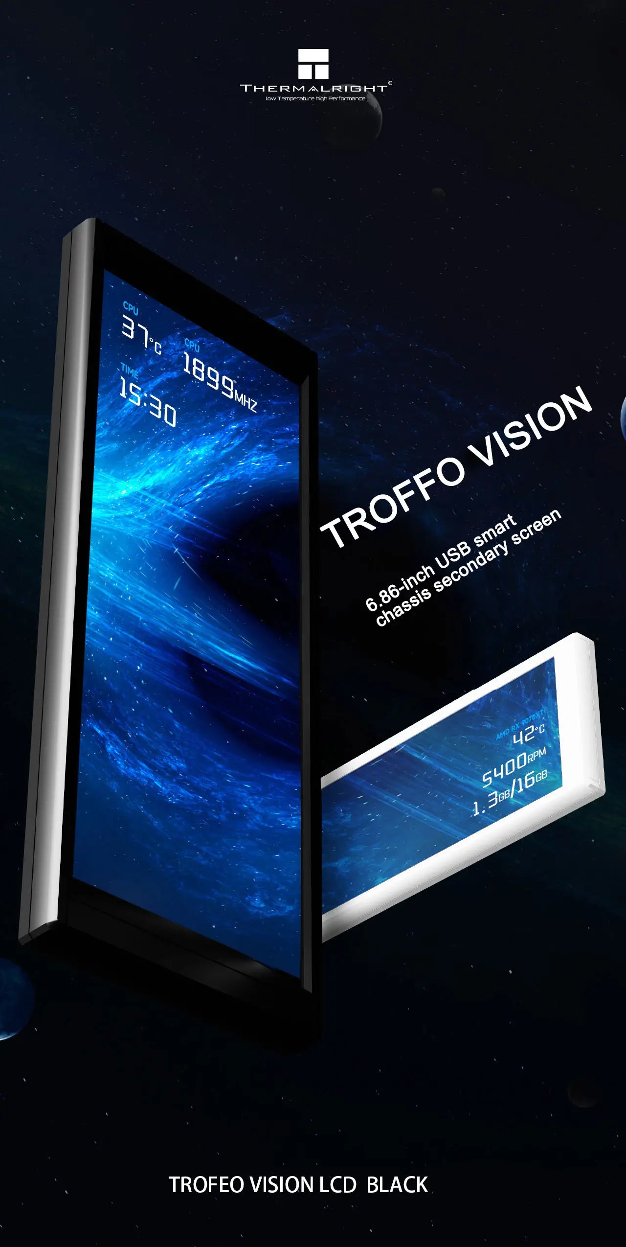 Monitor LCD Trofeo Vision (6,86 Pol)