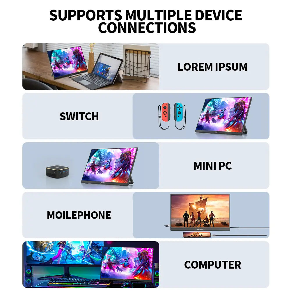 Monitor Portátil FB16 60hz