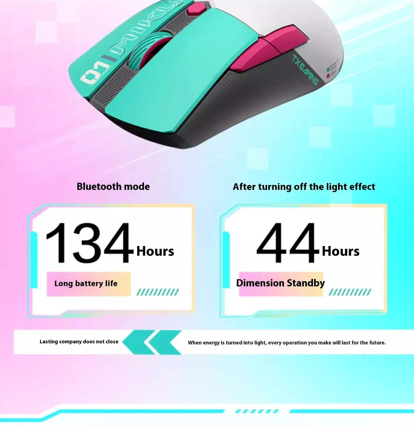 Mouse TUF Gaming Mini Wireless - Edição Limitada Hatsune Miku