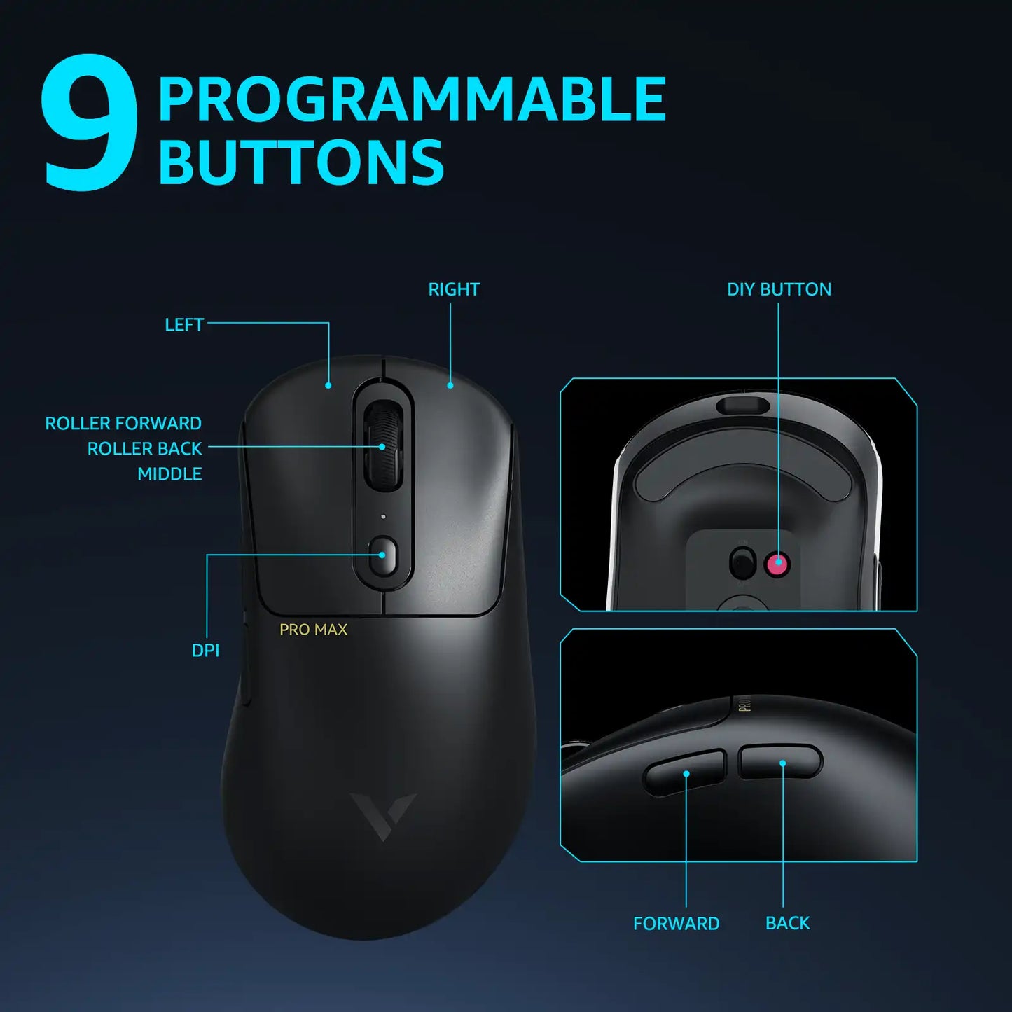 Mouse VT3PRO MAX (Sem fio 2.4Ghz)