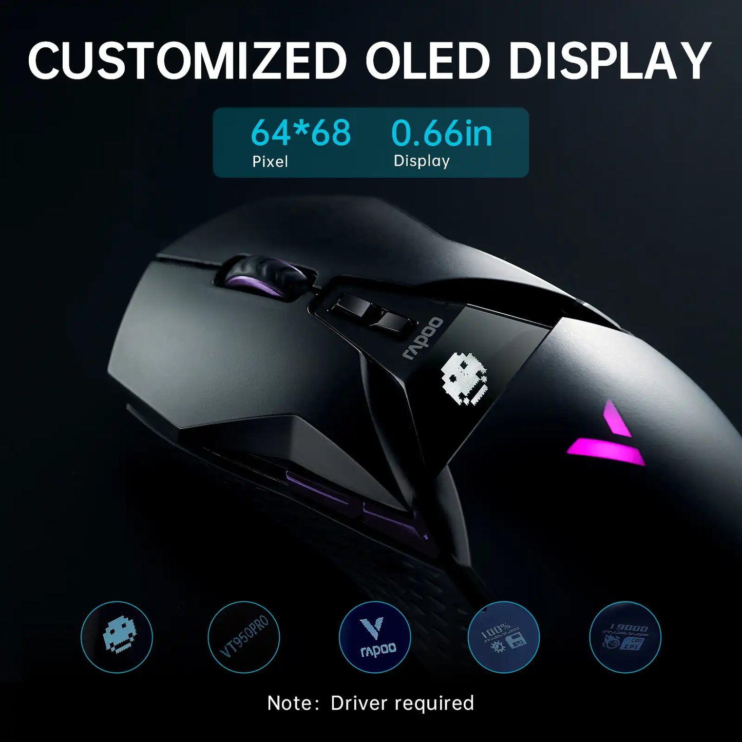 Mouse VT950PRO (Sem fio 2.4Ghz)