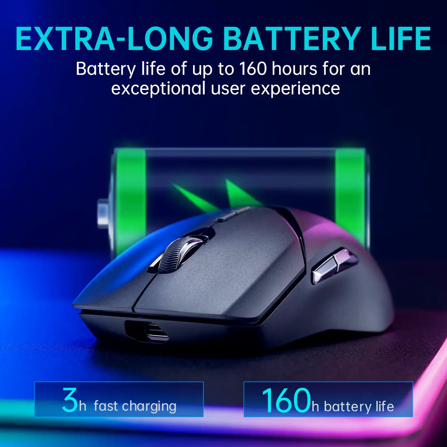 Mouse VT9PRO (Sem fio 2.4Ghz)