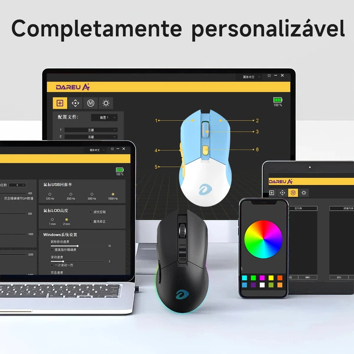 Mouse EM901X (Sem fio 2.4Ghz)