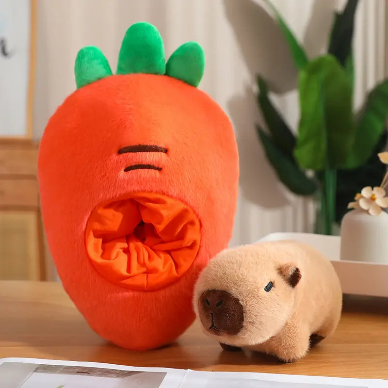 Pelúcia Capivarinha-Fruta (35-45cm)